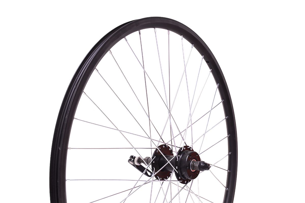 Колесо 26&quot; MTB заднее под трещотку,дв.обод Qijian DA18 36H,алюм.втулка KT- M65R QR DISC 36H IS6,экцентрик,черный