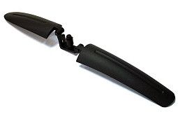 Крыло переднее, GH-367F, для велосипеда 24-28&quot;, крепеж под вилку, мото-дизайн, черное