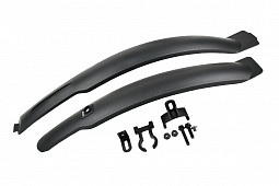 Крылья комплект пер+зад, GH-336F/R, 24-26&quot;, пластик, черный